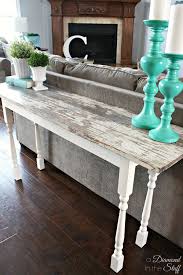 Make Your Own Sofa Table Romantic Homes Sofa Table Decor Diy Sofa Table Wood Sofa Table
