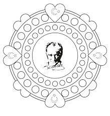 29 Ekim Cumhuriyet Bayrami Ataturk Kalibi Okul Oncesi Noel Etkinlikleri Boyama Sayfalari 3d Kartlari