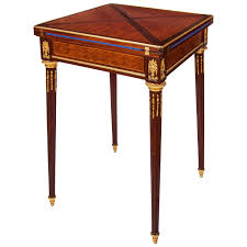 Ormolu Mounted Rosewood And Mahogany Folding Card Table By Sormani Table Cards Table Mahogany