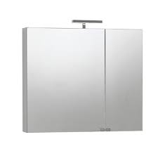 Tra le nostre proposte potete configurare una specchiera contenitore da. Specchio Contenitore Con Luce Giada L 81 X P 15 X H 70 Cm Bianco Lucido Prezzo Online Leroy Merlin