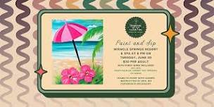 Beach Day Paint and Sip with First Drink Included