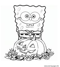 It has to look like a proffesional did it like shepard fairey or someone like that. Spongebob Squarepants Pumpkin Halloween Coloring Pages Printable