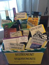 basket gifts cute retirement gift