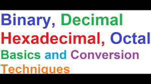 These two states are represented by 1 and 0. Computer Number Systems Binary Octal Hexa Decimal Basics Conversion Techniques 7 Golden Rules Youtube