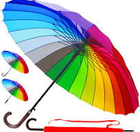 Amazon.com: 60MPH Windproof 24 Rib Large Strong Rainbow ...