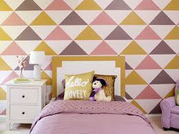 Projects like these are some of the best wall decor ideas because of the successful combination of textile and wood. Wall Paint Design Ideas With Tape Yellow Novocom Top