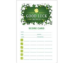 Saint Patrick S Day Bunco Scorecard And Table Marker Set Etsy Bunco Markers Set Table Markers