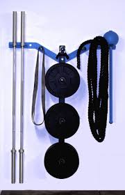 Dual anchor points in a wall stud and floor allow for a high weight capacity. Wall Storage Plate Holder Movestrong No Equipment Workout Diy Gym Plate Storage