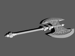 Dwarf Axe 3d Model Maya Files Free Download Modeling 47690 On Cadnav 3d Model Model Axe