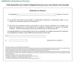 Dossier De Demande De Validation Des Acquis De L Experience