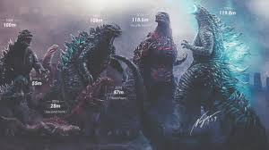 godzilla size chart shows how much the king of monsters