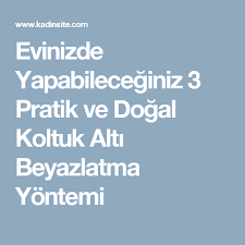 Evinizde Yapabileceginiz 3 Pratik Ve Dogal Koltuk Alti Beyazlatma Yontemi Dogal Koltuk Alti Yuz Maskeleri