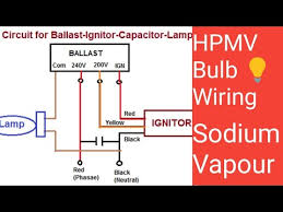 After a certain time, dependant on the. 150w 70w Sodium Vapour Lamp Bulb Connection Diagram Hpmv Youtube