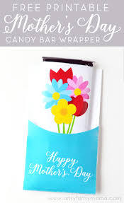 The listing is for the printable file. Free Printable Mother S Day Candy Bar Wrapper Artsy Fartsy Mama