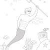 Mermaid pages you can print out and color for free! 1