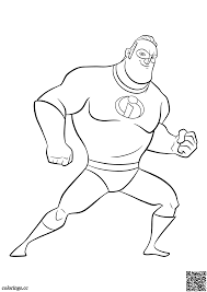 Enjoy and be sure to see incredibles 2 in theaters on june 15th! High Quality Coloring Page Superhero Bob Parr Coloring Pages Incredibles 2 Coloring Pages Colorings Cc