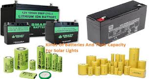 Kinds Of Batteries And Their Capacity For Solar Lights Solar Lights Hq