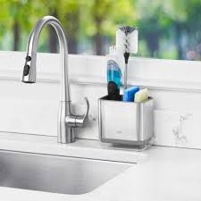 Fill a resealable container with one cup of liquid fabric softener and two. Oxo Sponge Holders Sink Caddies Kitchen Sink Organizers The Home Depot
