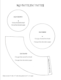 Hat Flat Pattern Diy Mad Hatter Hat Mad Hatter Mad Hatter Hat