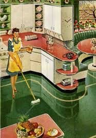 vintage kitchen, retro kitchen