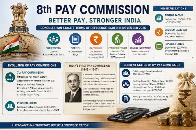 8th Pay Commission 2026: Key Changes in Salary, Pension and DA Explained - NORTHEAST NOW