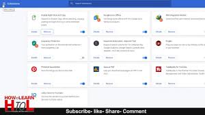 How To Install And Remove Google Chrome Extensions In Urdu Hindi Tutorial Google Chrome Extensions Chrome Extensions How To Remove