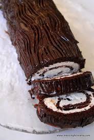 Buche De Noel Yule Log Recipe From Real Simple Yule Log Recipe Yule Log Cake Chocolate Yule Log Recipe