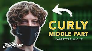 If you want it to be parted on the side, try parting it down the middle when it is wet. Curly Middle Part Hairstyle Cut For Men Youtube
