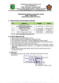 Pun pertanyaan senada, kapan tahun pelajaran 2019/2020 akan dimulai? Penerimaan Peserta Didik Baru Ppdb Smp Negeri 1 Singosari Tahun Pelajaran 2018 2019 Smp Negeri 1 Singosari