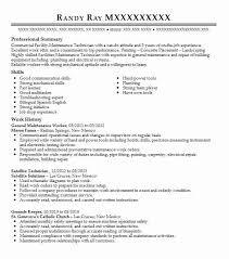 General Maintenance Worker Resume Example Worker Resumes Livecareer