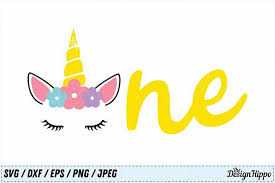Compatible with cricut, silhouette and other cutting machines. Unicorn Svg Birthday Svg One Svg 1st Birthday Svg Png Dxf In 2020 Unicorn Svg Happy Birthday Card Design Unicorn Birthday