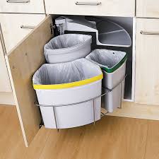 Kitchen Cabinet Three Part Recycling Bin Recycle Recycling Storage Three Part Recycling Bin Recycle Recycling Storage Kitchen Bin Integrated Kitchen Bins