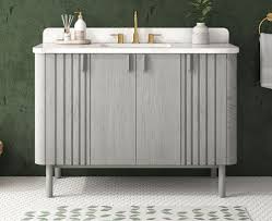 Avanity BLAKELY-VS49-GO Blakely 49 inch Single Vanity Combo in Gray Oak with Calacatta Quartz Top