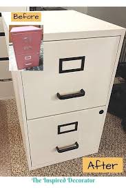 Maybe you would like to learn more about one of these? Diy Filing Cabinet Makeover Using Paint The Inspired Decorator