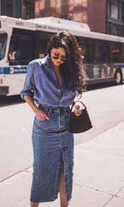 Comment transformer un jean en jupe ? 140 Idees De Jupe En Jean Jupe En Jean Jupe Mode