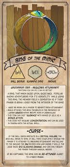 At the end of a fall, a creature. Homebrew Ring Of The Mimic Oc Art Dnd