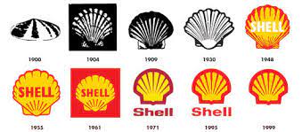 Collection of pearl shell logo or icon design. Nnn Shell Logo Evolution