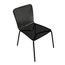 American Tables Seating 92 Black Mesh Outdoor Chair Outdoor Chairs Stylish Seating Outdoor Seating Areas