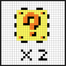 Super Mario Item Block Coin Bank Sprites Kit Perler Bead Project Pixel Art Shop Perler Beads Perler Super Mario
