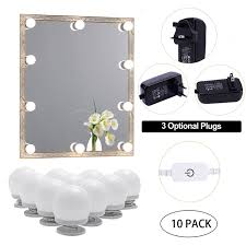 For more attractive, you absolutely can decorate this space with a classic theme using the beige color and put the eiffel. Led Makeup Mirror Lights 4000k 10bulbs Plug In Mirror Not Included Aiboo