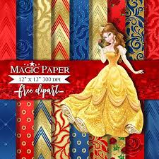 50 Off Sale Beauty And The Beast Digital Paper Clipart Clip Digital Paper Beauty And The Beast Disney Letters