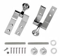 Amazon.com: Meaferks Toilet Seat Hinges, Chrome-Plated Metal ...