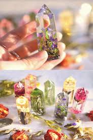 Work With Resin Faux Crystals W Dried Flowers In 2020 Diy Resin Crafts Diy Resin Art Resin Crafts
