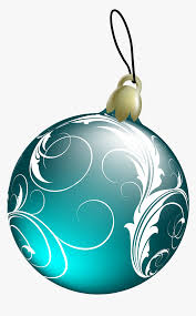 Green christmad card with ribbons and floral ornaments. Beautiful Blue Christmas Ball Png Clipart Transparent Background Christmas Ornament Clipart Png Png Download Kindpng