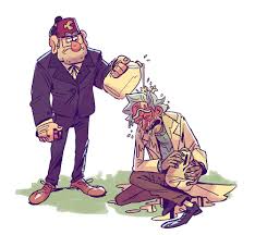 No I Don T Know Why Rick Getting Peppersprayed Is The First Thing I M Choosing To Draw From The Stream Cartoon Rick And Morty Gravity Falls Au