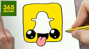 Comment Dessiner Logo Snapchat Kawaii Etape Par Etape Dessins 365 Dessin Logo 365 Dessins Dessin Kawaii