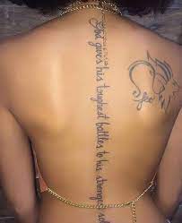 Pin By Tamar Cameron On Quotes Tattoos Spine Tattoos Body Tattoos