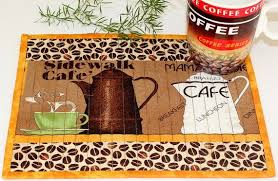 Quilted Mug Rug Coffee Themed Mug Rug Quilted Snack Mat Etsy Mug Rug Coffee Theme Mug Rug Patterns