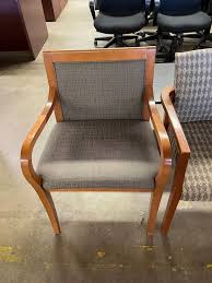 2x dining chairs grey fabric button tufted solid curved shape upholstered home. Used Wood Side Chair New Used Office Furniture Office Chairs Conference Tables Desks Indianapolis Indiana