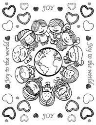 Let men their songs employ; Coloring Pages Christmas Joy By Positive Counseling Tpt